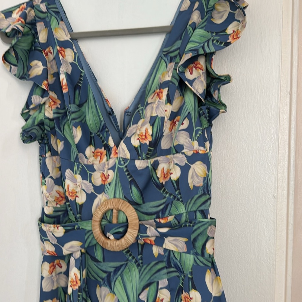 Patbo floral print dress sz M MSRP $695 - Picture 3 of 7